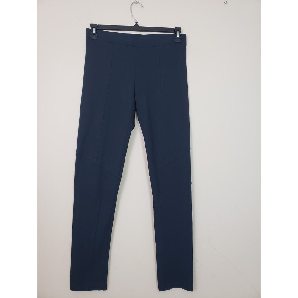 D. EXTERIOR Womens Pants Size L Slim High Waisted Legging Bue Casual Italy
